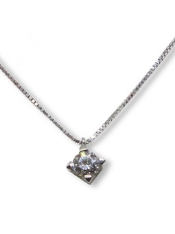 Girocollo punto luce con...