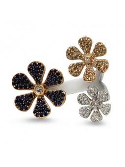 Anello con zaffiri ct.0,48...